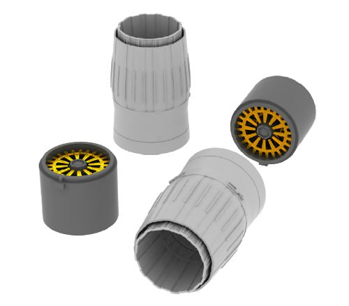 Mikoyan MiG-29A exhaust nozzles (designed to be used with Trumpeter kits)