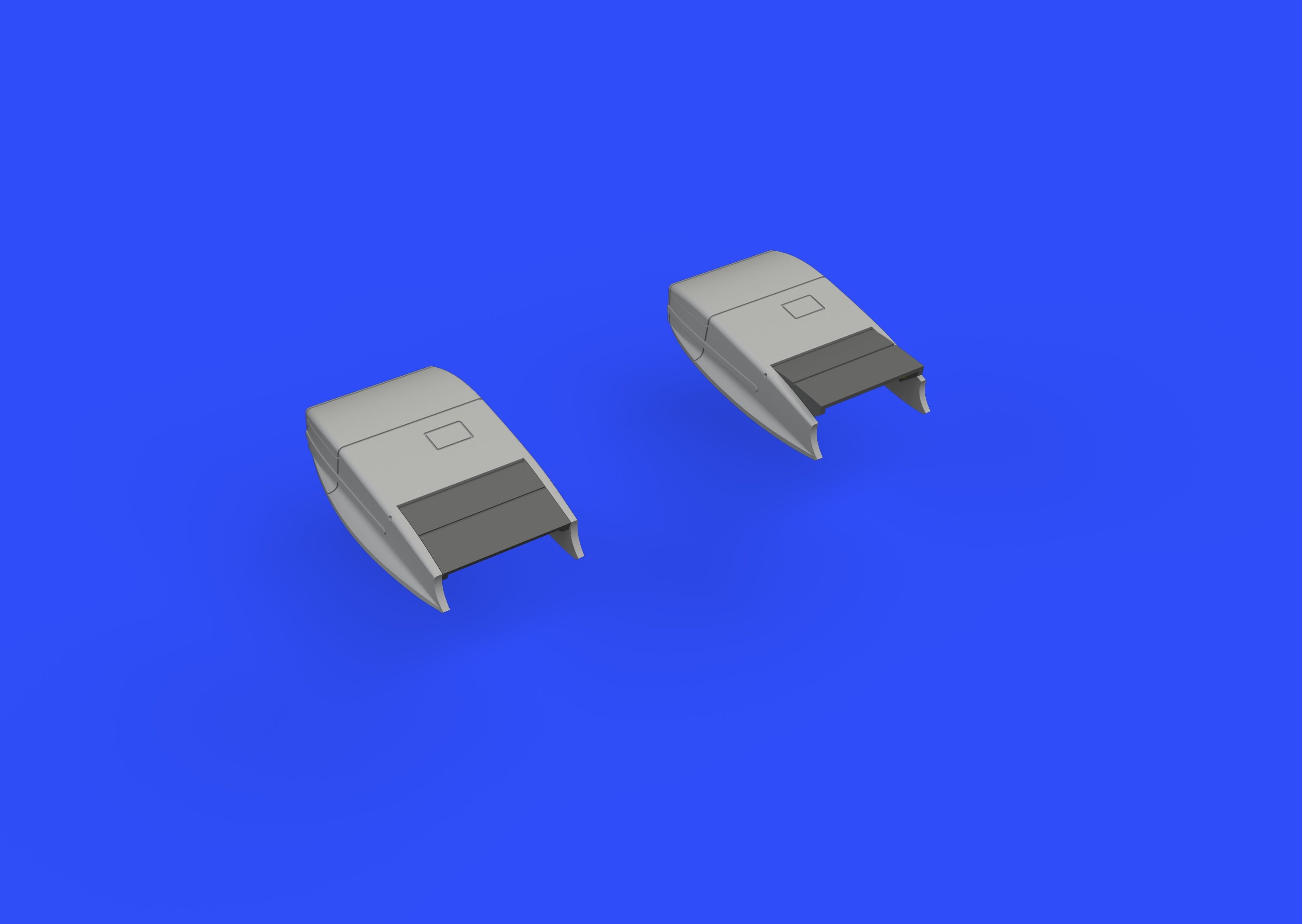 Supermarine Spitfire Mk.VIII/Mk.IXe/Mk.Mk.IXc/ Mk.XVI radiator fairings (designed to be used with Eduard kits)
