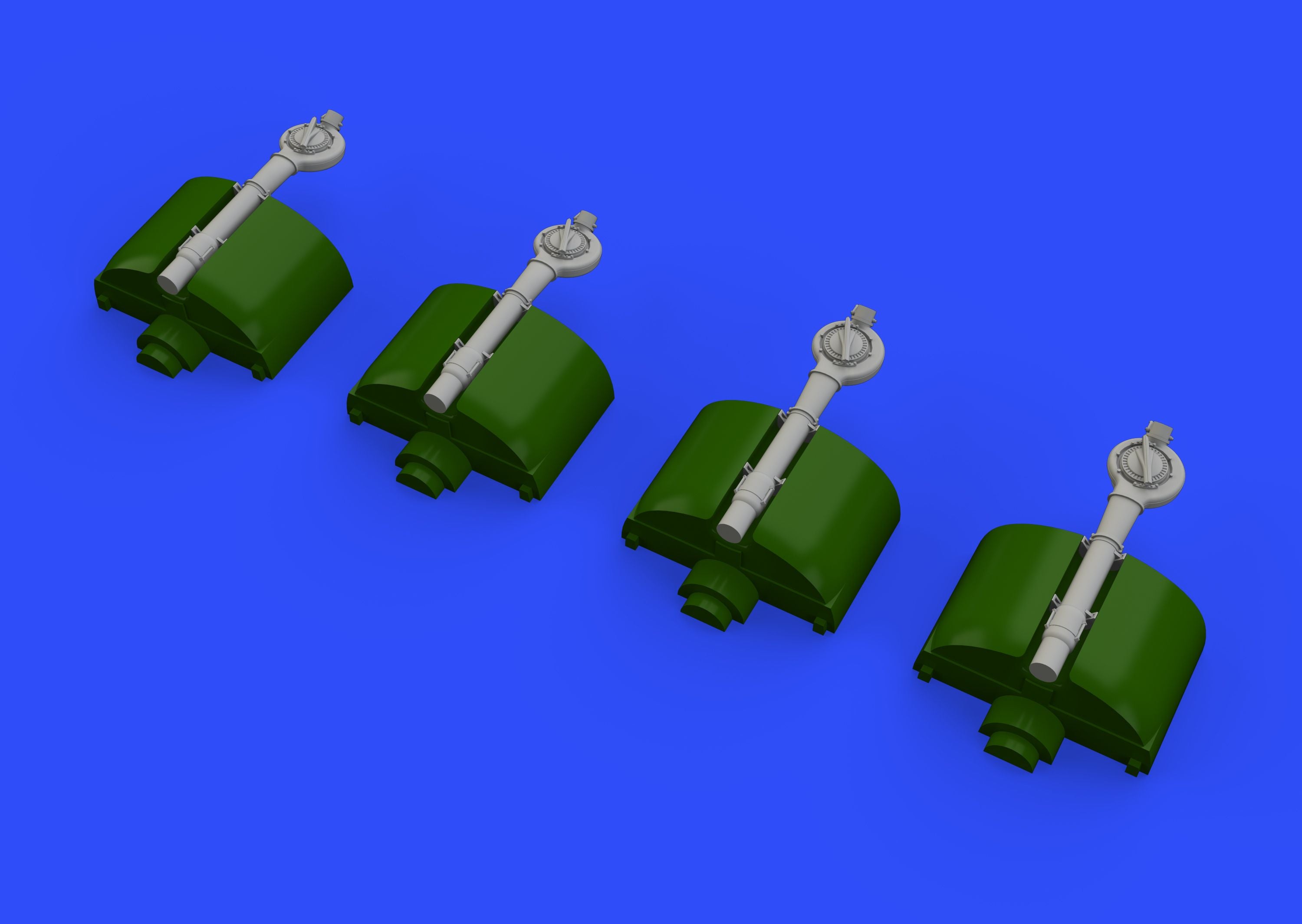 Consolidated B-24D Liberator turbochargers (designed to be used with Eduard kits and Hasegawa kits)