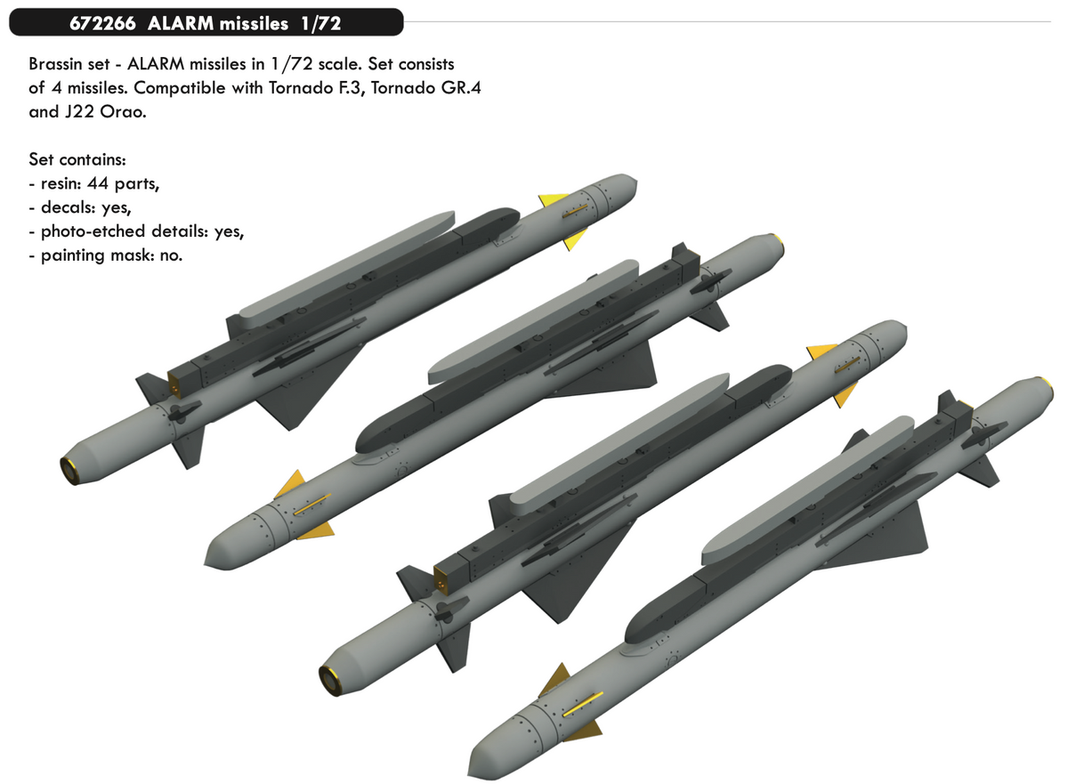 ALARM missiles (Eduard sold out November 2023 part 1)