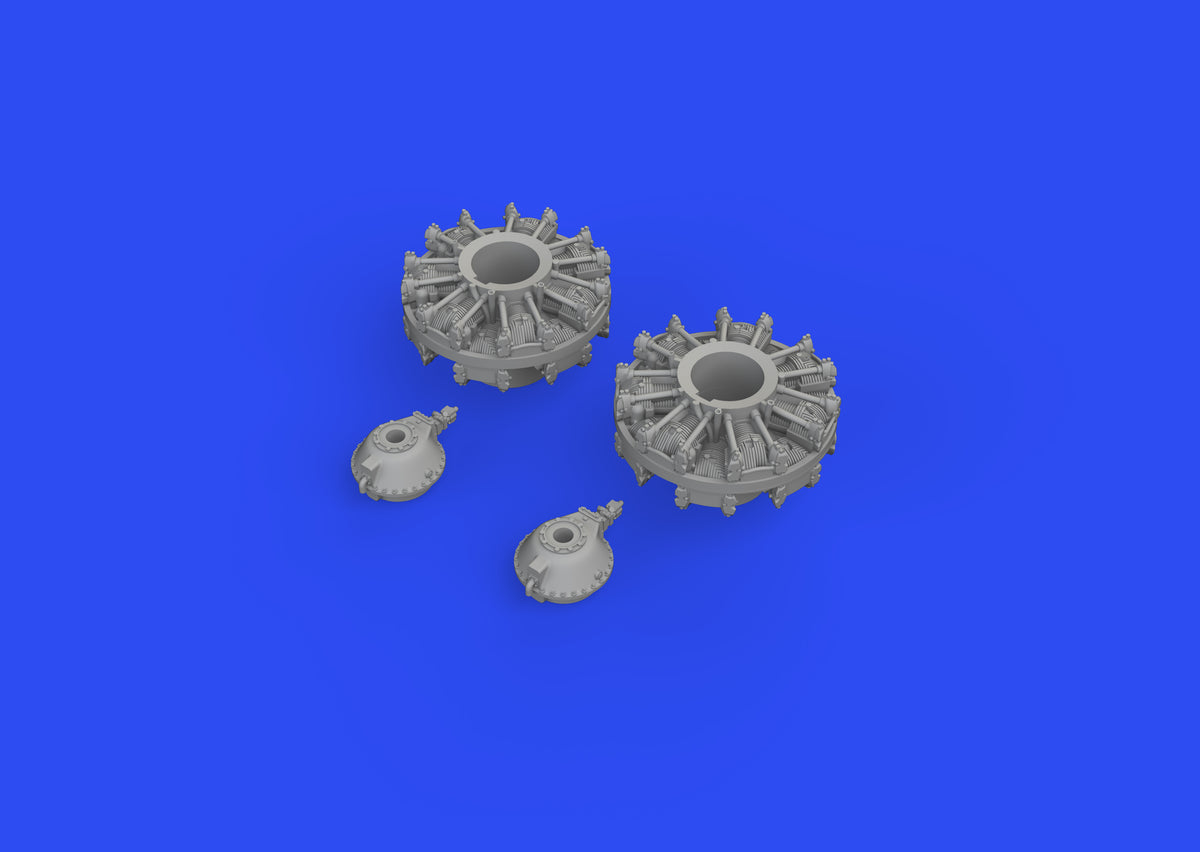 North-American B-25J Mitchell engines (designed to be used with Eduard kits and Hasegawa kits)