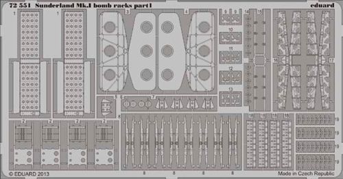 Short Sunderland Mk.I bomb racks 8 (designed to be used with Italeri kits)