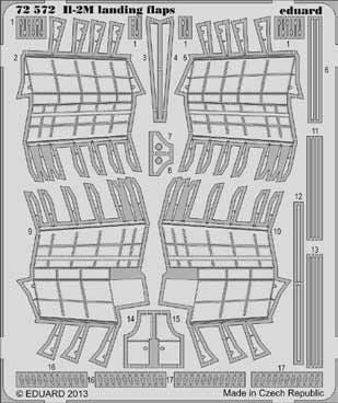 Ilyushin IL-2M Stormovik landing flaps (designed to be used with Academy kits)