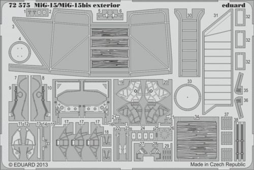 Mikoyan MiG-15/MiG-15Bis exterior (designed to be used with Eduard kits)