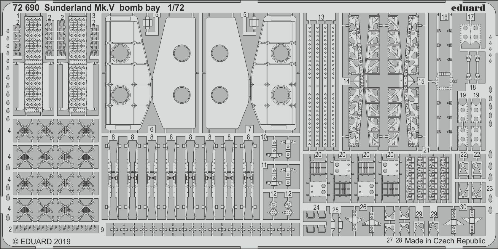 Short Sunderland Mk.V bomb bay (designed to be used with Special Hobby kits)