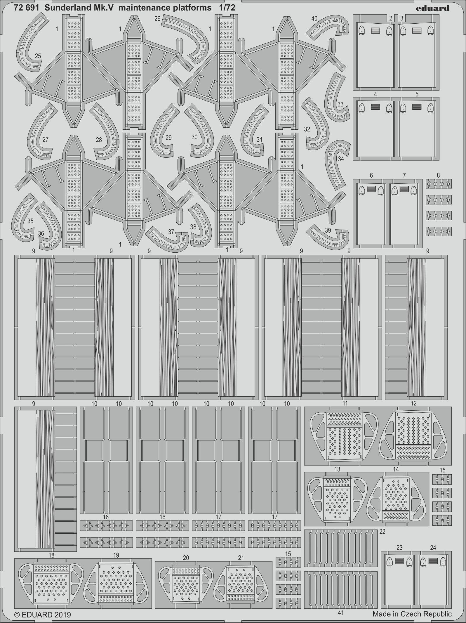 Short Sunderland Mk.V opening maintenance panels (designed to be used with Special Hobby kits)