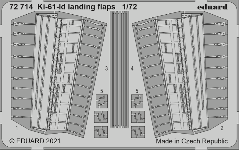 Kawasaki Ki-61-Id Hien (Tony) landing flaps (designed to be used with Tamiya kits)