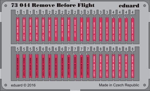 Remove Before Flight flags STEEL