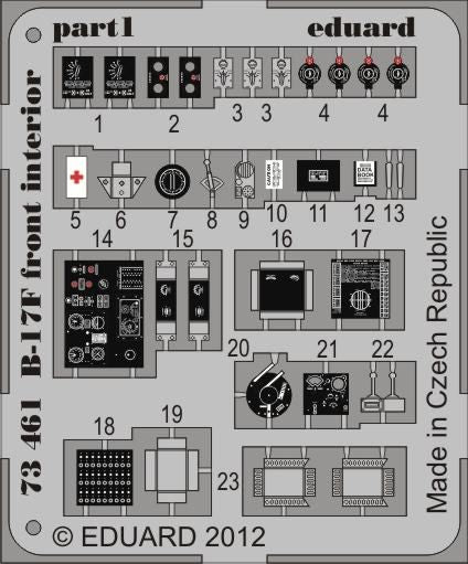 Boeing B-17F Flying Fortress front interior (designed to be used with Revell kits) AS NEW!!!