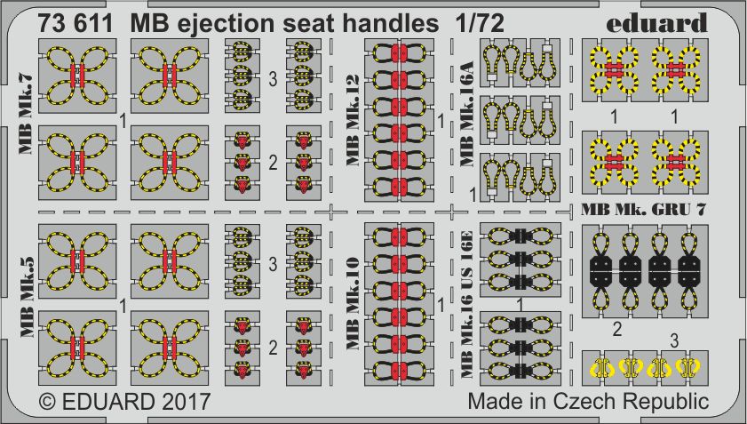 Martin-Baker ejection seat handles