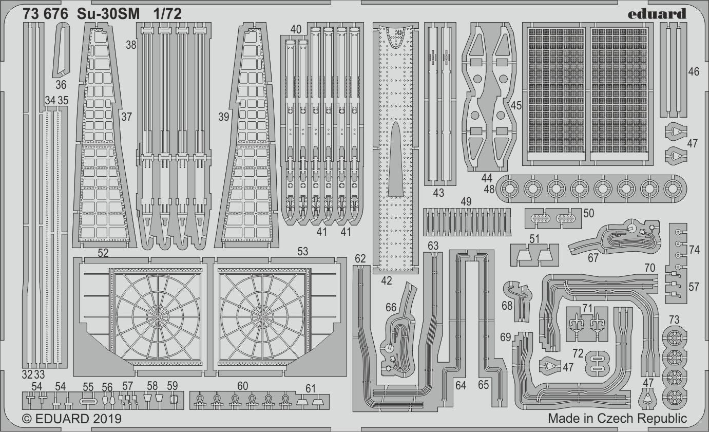 Sukhoi SU-30SM (designed to be used with Zvezda kits)