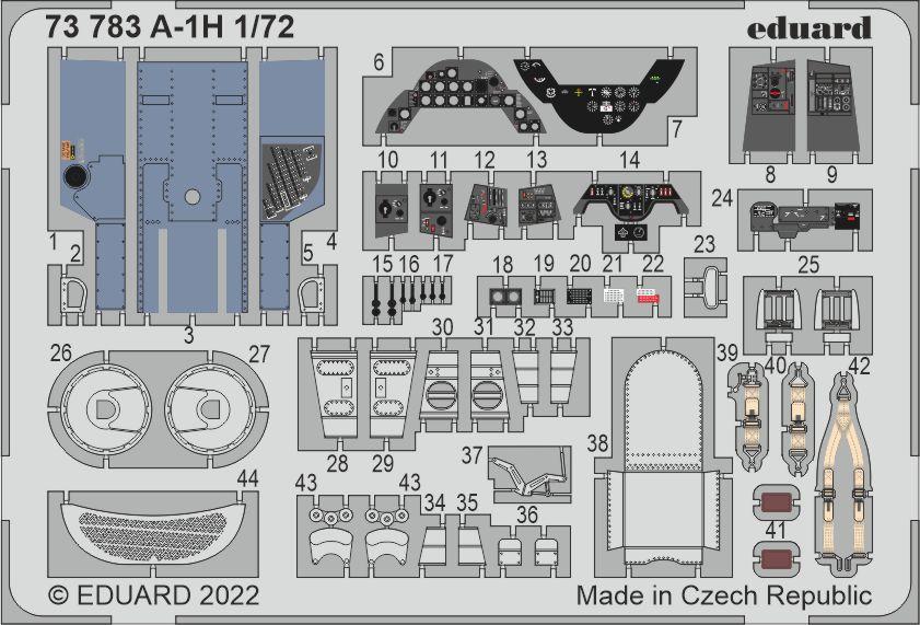 Douglas A-1H Skyraider (designed to be used with Hasegawa and Hobby 2000 kits)