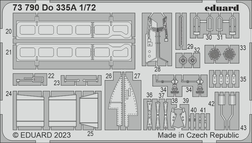 Dornier Do-335A-0 (designed to be used with Dragon and Hobby 2000 kits)