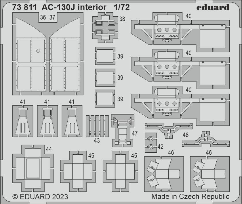 Lockheed AC-130J Hercules interior (designed to be used with Zvezda kits)