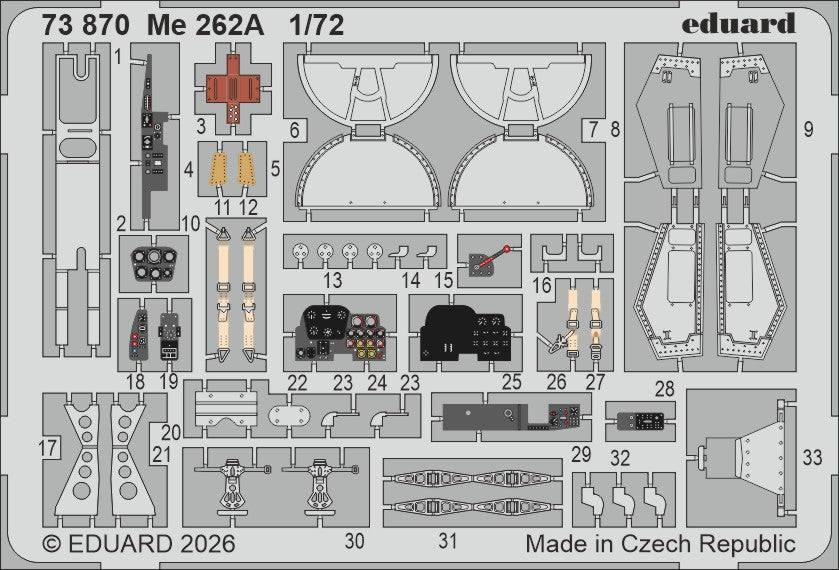 Messerschmitt Me-262A-1a 1/72 (designed to be used with Arma Hobby kits) June 2026 Release expected late May!!!