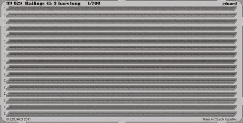 Railings 45´ 3 bars long