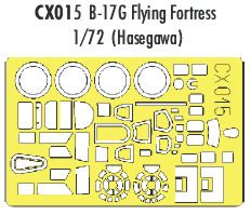 Boeing B-17G Flying Fortress (designed to be used with Hasegawa kits) (made from yellow Japanese produced Kabuki tape)