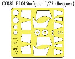 Lockheed F-104 Starfighter (designed to be used with Hasegawa kits) (made from yellow Japanese produced Kabuki tape)
