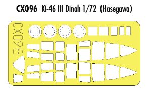 Mitsubishi Ki-46-III Dinah (designed to be used with Hasegawa kits) (made from yellow Japanese produced Kabuki tape)