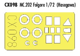 Macchi C.202 (designed to be used with Italeri kits) (made from yellow Japanese produced Kabuki tape)