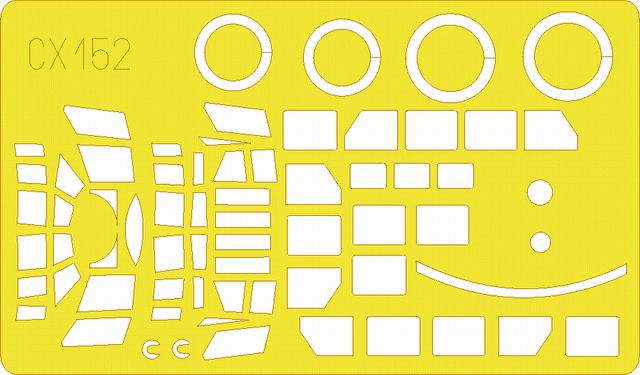 Junkers Ju-52/3m canopy frame paint mask (designed to be used with Italeri kits) (made from yellow Japanese produced Kabuki tape)