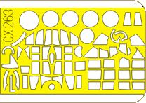 Junkers Ju-188 canopy frame paint mask (designed to be used with Hasegawa kits) (made from yellow Japanese produced Kabuki tape)