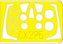 North-American F-86E/F-86F Sabre canopy frame paint mask (designed to be used with Airfix kits) (made from yellow Japanese produced Kabuki tape)