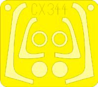 Eurofighter EF-2000A Typhoon single seater canopy frame paint mask (designed to be used with Hasegawa kits)