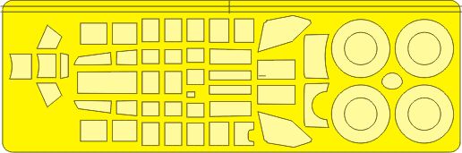 Messerschmitt Bf-110C canopy frame paint mask (designed to be used with Eduard kits) (made from yellow Japanese produced Kabuki tape)(for Eduard EDK7425)