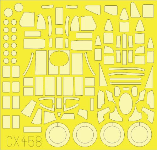 Handley-Page Halifax B Mk.III canopy frame paint mask (designed to be used with Revell kits) !