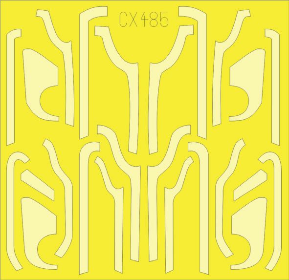 Boeing B-17G Flying Fortress anti-glare panels (VE production) (designed to be used with Airfix kits)