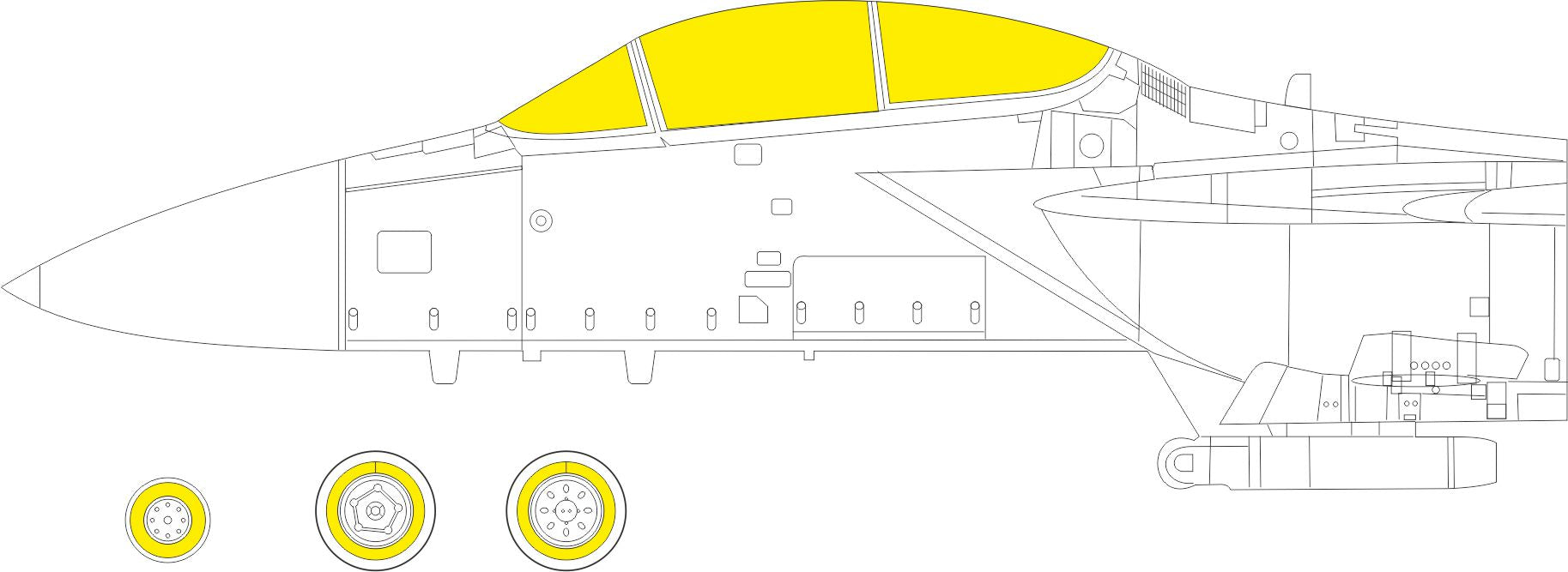 McDonnell F-15E Eagle (designed to be used with Revell kits) (made from yellow Japanese produced Kabuki tape)