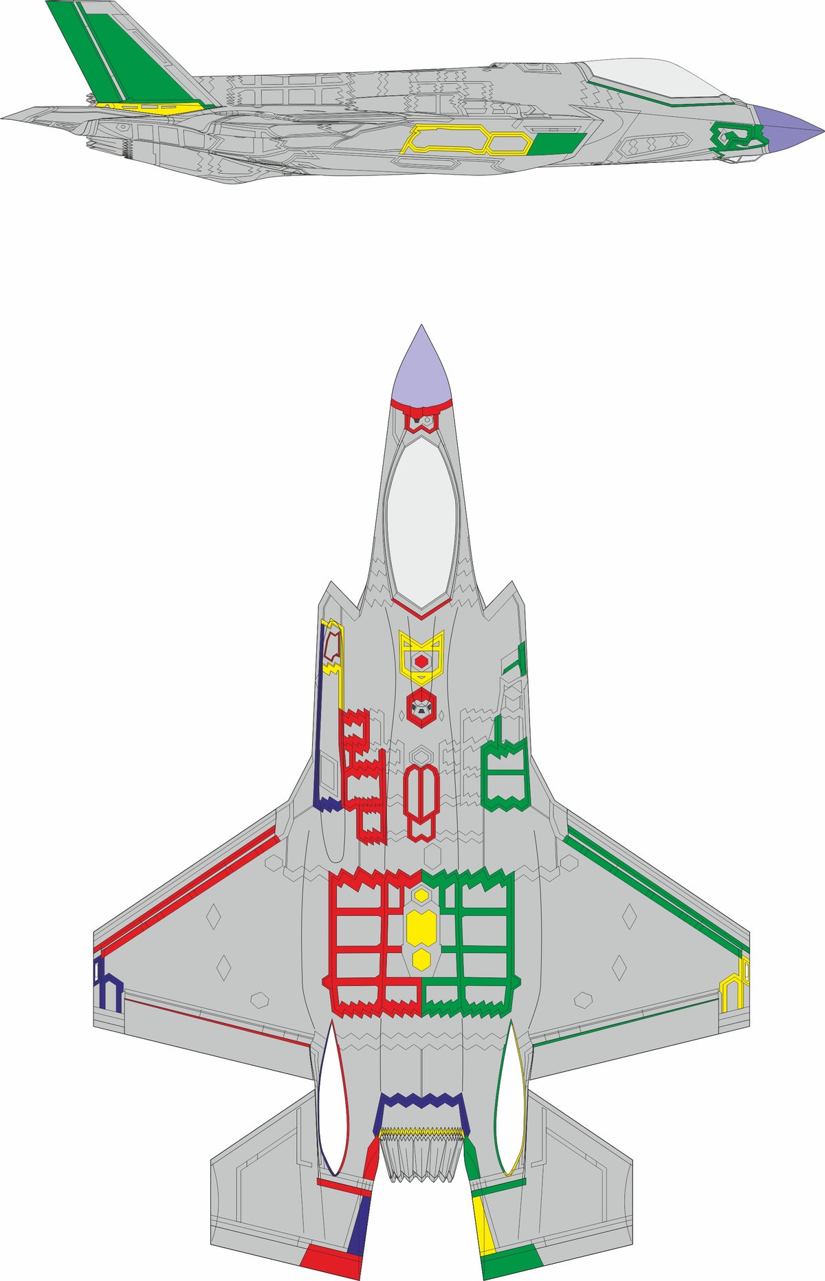 Lockheed-Martin F-35A Lightning II RAM coating early 1/72 (designed to be used with Revell kits) (EDUARD SOLD OUT NOVEMBER 2025)