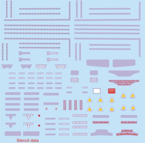 Focke-Wulf Fw-190A stencils