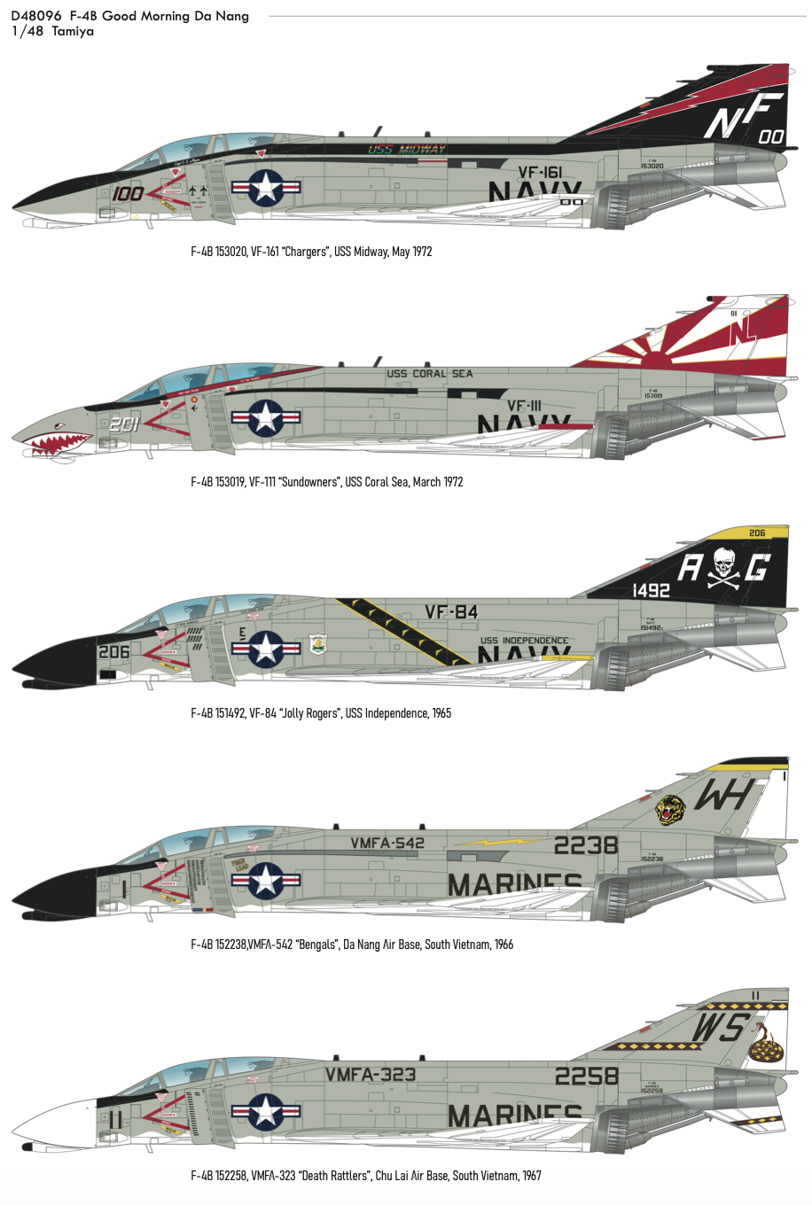 McDonnell F-4B Phantom Good Morning Da Nang (designed to be used with Tamiya kits)