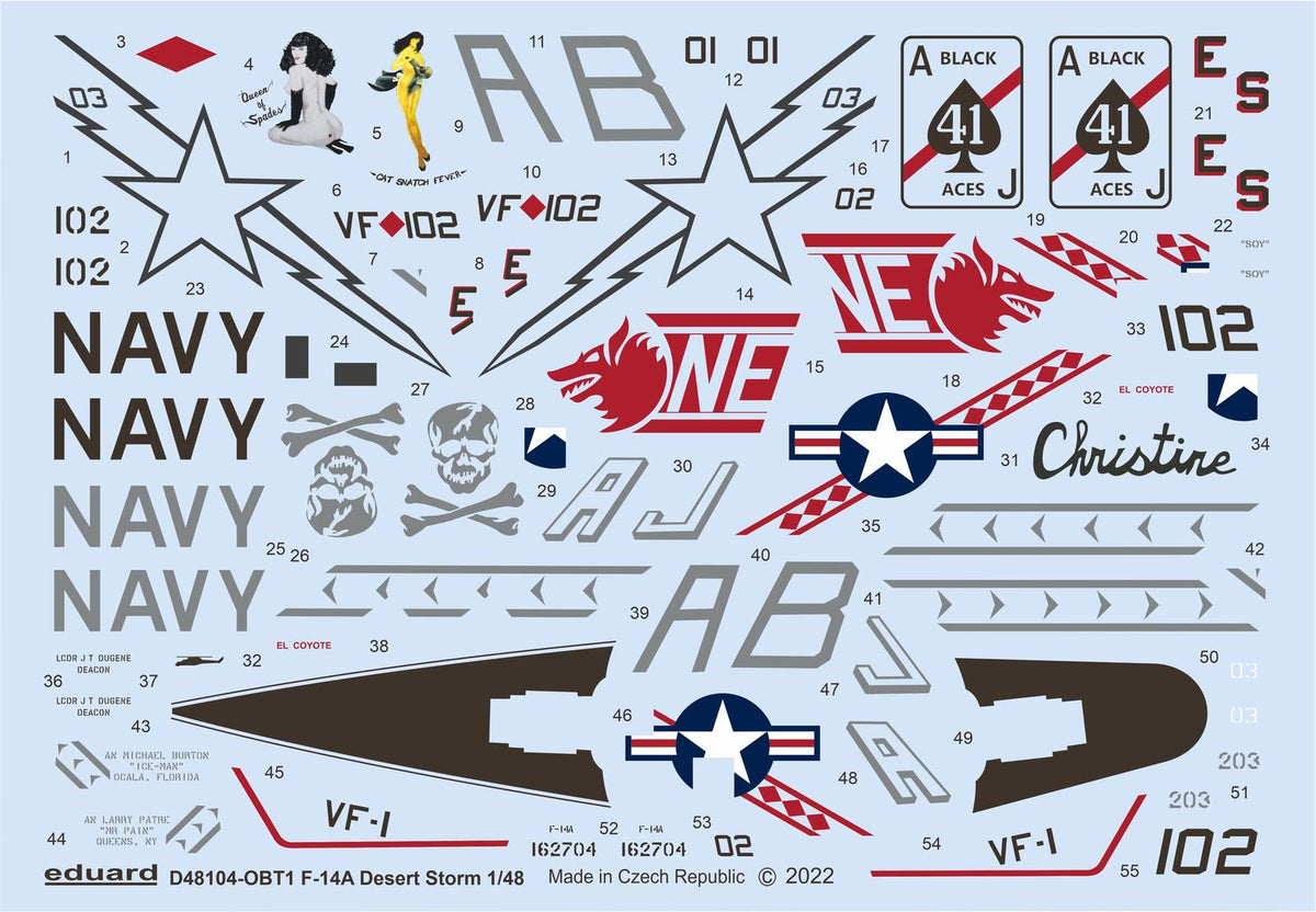 Grumman F-14A Tomcat Desert Storm (designed to be used with Tamiya kits)