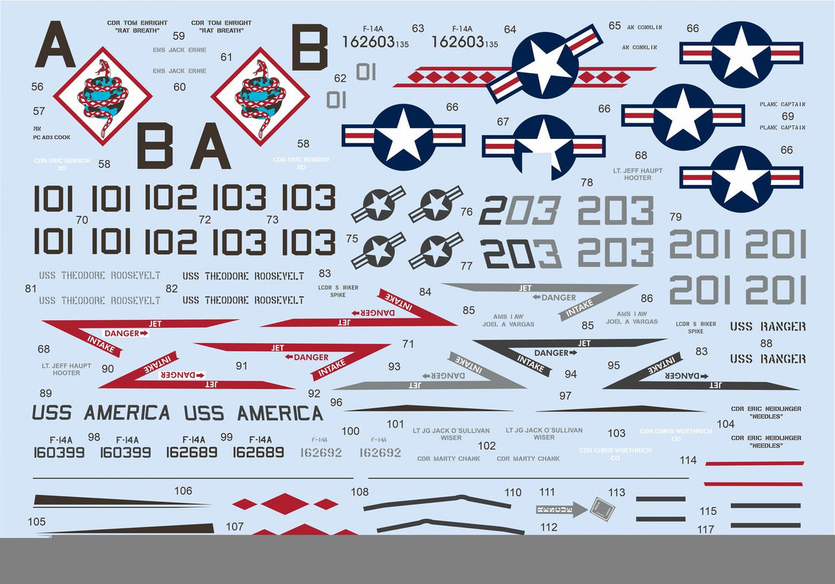 Grumman F-14A Tomcat Desert Storm (designed to be used with Tamiya kits)