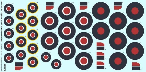 Supermarine Spitfire - British WWII roundels late