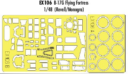 Boeing B-17G Flying Fortress (designed to be used with Monogram and Revell kits) (made from yellow Japanese produced Kabuki tape)