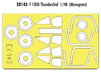 Republic F-105D Thunderchief (designed to be used with Monogram kits) (made from yellow Japanese produced Kabuki tape)