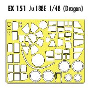 Junkers Ju-188E (designed to be used with Dragon kits) (made from yellow Japanese produced Kabuki tape)