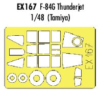 Republic F-84G Thunderjet (designed to be used with Tamiya kits) (made from yellow Japanese produced Kabuki tape)
