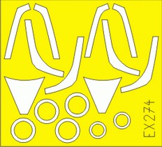 Lockheed-Martin F-16C N Block 30/32 (designed to be used with Tamiya kits) (made from yellow Japanese produced Kabuki tape)