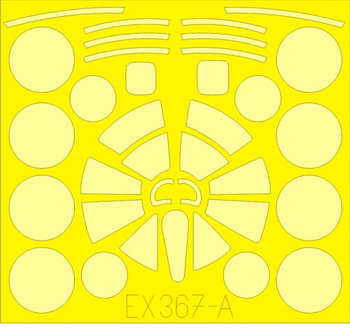 Boeing B-29A Super Fortress (designed to be used with Monogram and Revell kits) (made from yellow Japanese produced Kabuki tape)