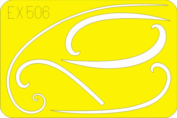 Luftwaffe Spinner spirals Focke-Wulf Fw-190D (made from yellow Japanese produced Kabuki tape)