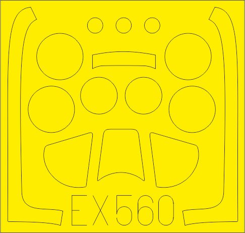 North-American P-51D Mustang (designed to be used with Airfix kits) (made from yellow Japanese produced Kabuki tape) (F-51D)