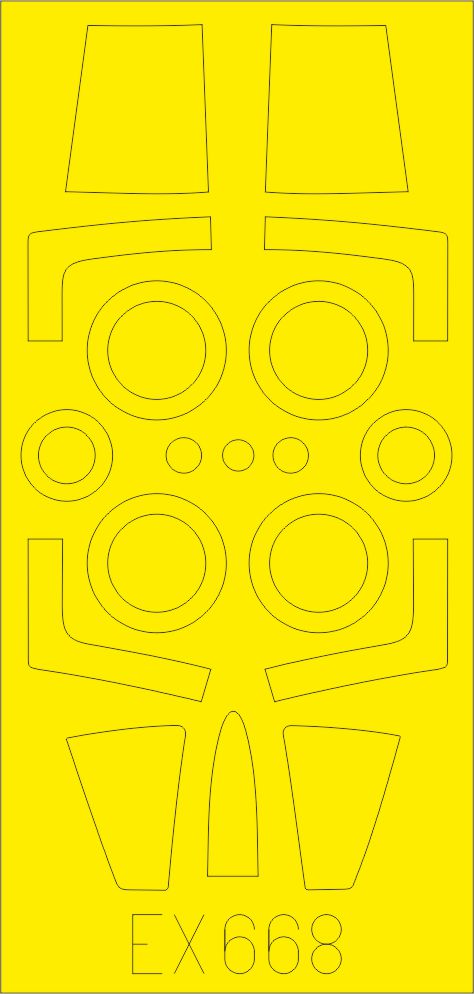 Lockheed F-104J Starfighter (designed to be used with Kinetic Model kits) (made from yellow Japanese produced Kabuki tape)
