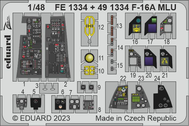 General-Dynamics F-16A MLU (designed to be used with Kinetic Model kits)