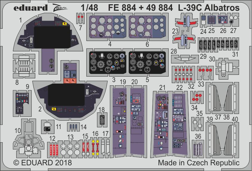 Aero L-39C Albatros (designed to be used with Trumpeter kits)Zoom set
