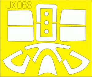 Grumman F6F-5 Hellcat (designed to be used Trumpeter kits) (made from yellow Japanese produced Kabuki tape)